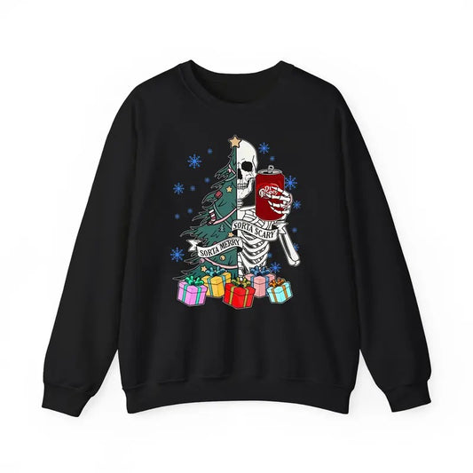 Dr Pepper Skeleton Christmas Sweatshirt/Shirt/Hoodie, Vintage Retro Crewneck, Cotton