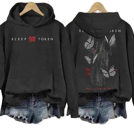 Sleep Token Rock Band Inspired Butterfly Print T-shirt/Sweatshirt/Hoodie | WearSparks.com