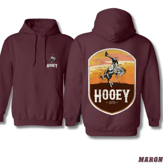 Hooey Hoodie - Classic Western Rodeo Design with Bold Cowboy Graphics, Unisex Sweatshirt for Everyday Comfort and Western Style Fans