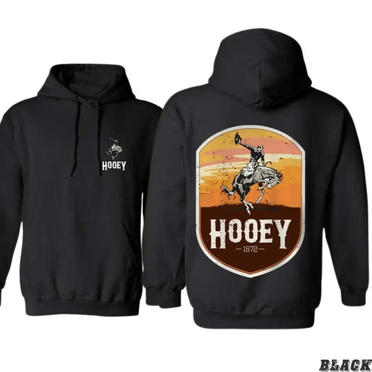 Hooey Hoodie, Classic Western Rodeo Design Featuring Bold Cowboy Graphics, Unisex Hoodie for Everyday Comfort