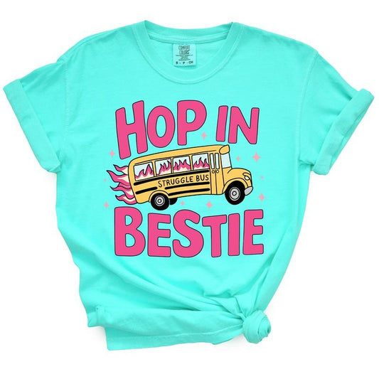 Hop In Bestie Struggle Bus - Funny TShirt For Sarcastic Sassy Women