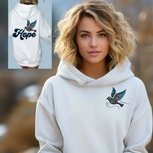 Hope 2-sided Hoodie, Inspirational Hoodie, Bohemian Sweatshirt, Spiritual Hoodie, Boho Hoodie, Christian Hoodie, Soul Gifts, Hope Sweatshirt  T-shirt, sweater and Hoodie
