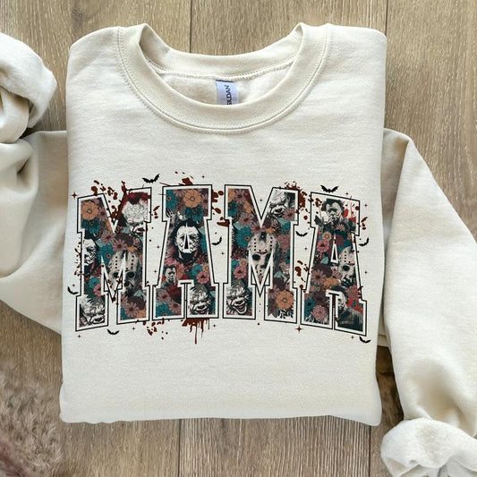 Horror Mama Sweatshirt, Horror Halloween Sweatshirt, Halloween Sweatshirt, Horror Movies Sweatshirt, Spooky Vibes Sweatshirt