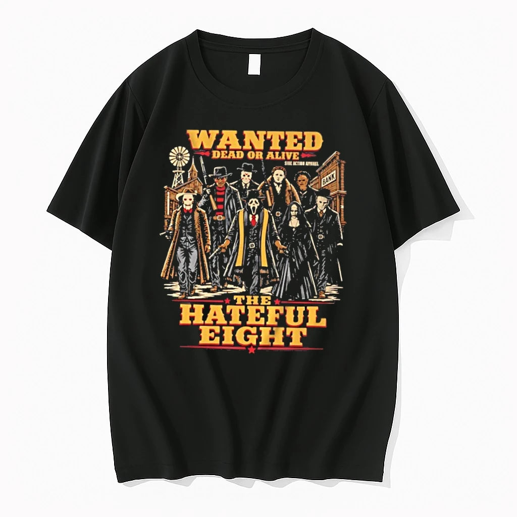 Horror Movie Characters Wanted Dead Or Alive The Hateful Eight Tshirts Sweater