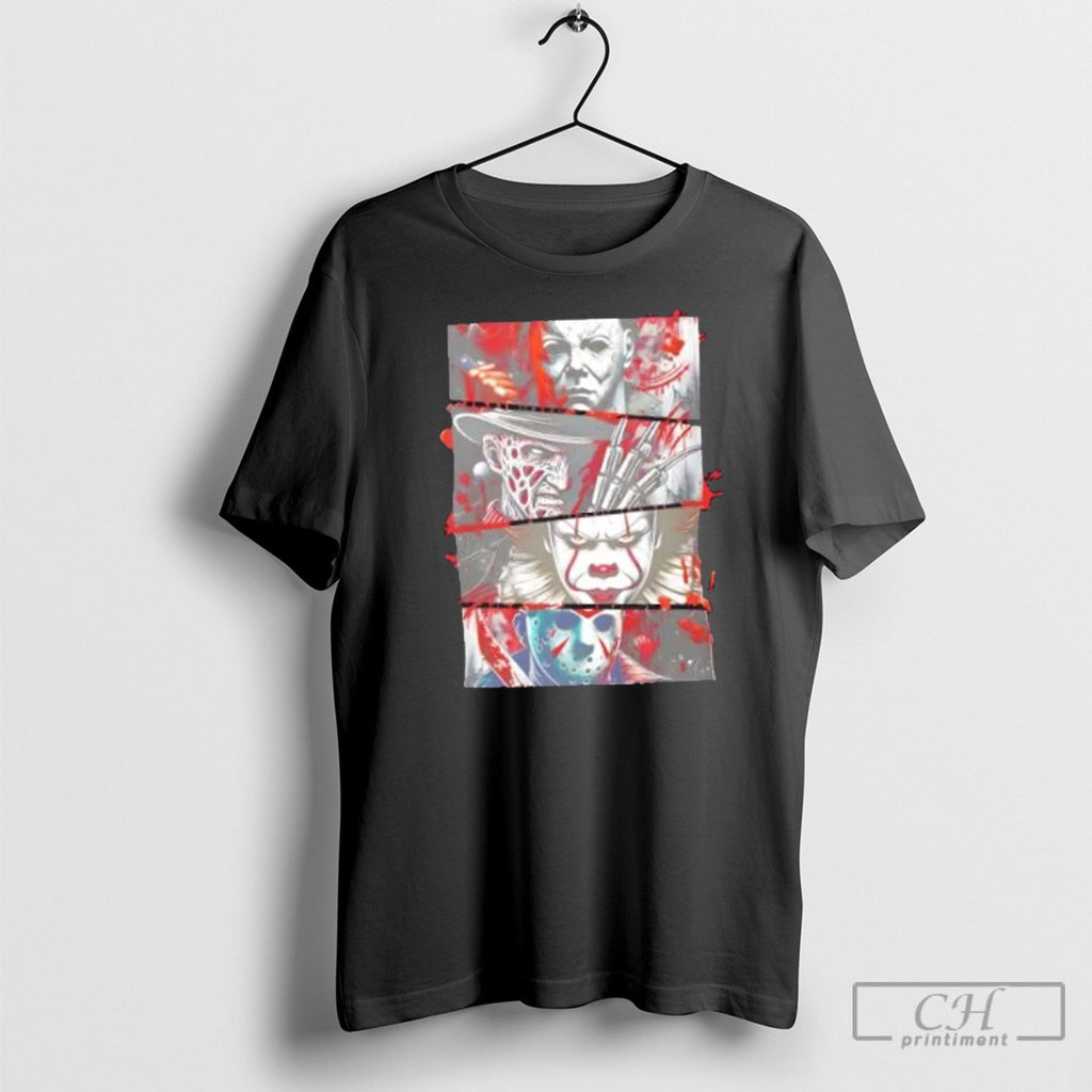 Horror Villains Scary Slasher Halloween Movies Shirt Sweater