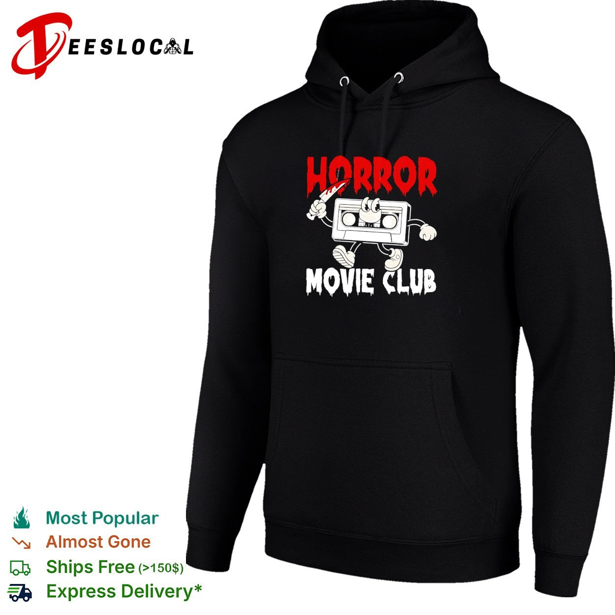 Horror movie club VHS tape shirt