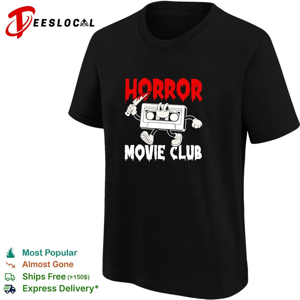 Horror movie club VHS tape shirt