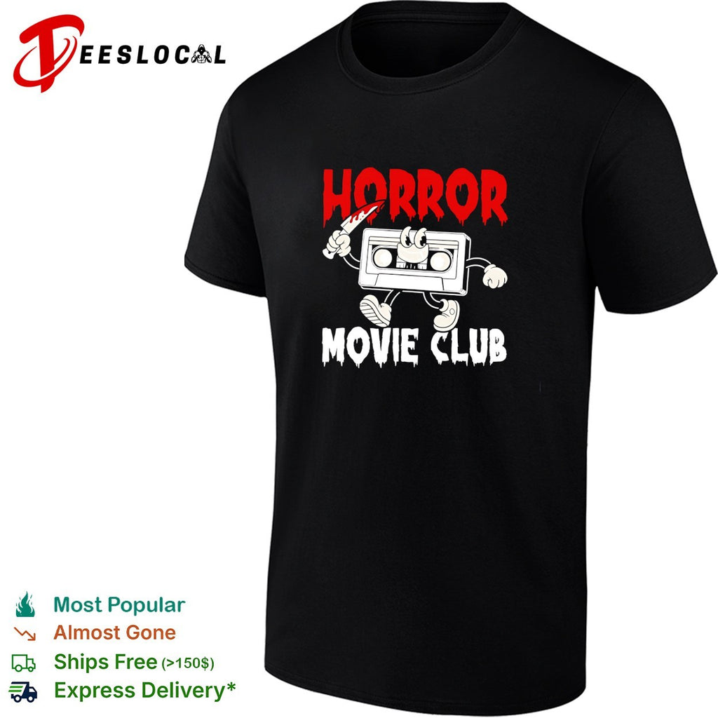 Horror movie club VHS tape shirt