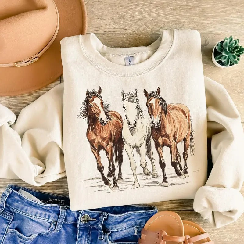 Horse Western Desert Sweatshirt Cowgirl Shirt Horse Rider Shirt Horse Lover Shirt Western Graphic Shirt Country Shirt Cowboy Shirt  T-shirt, sweater and Hoodie