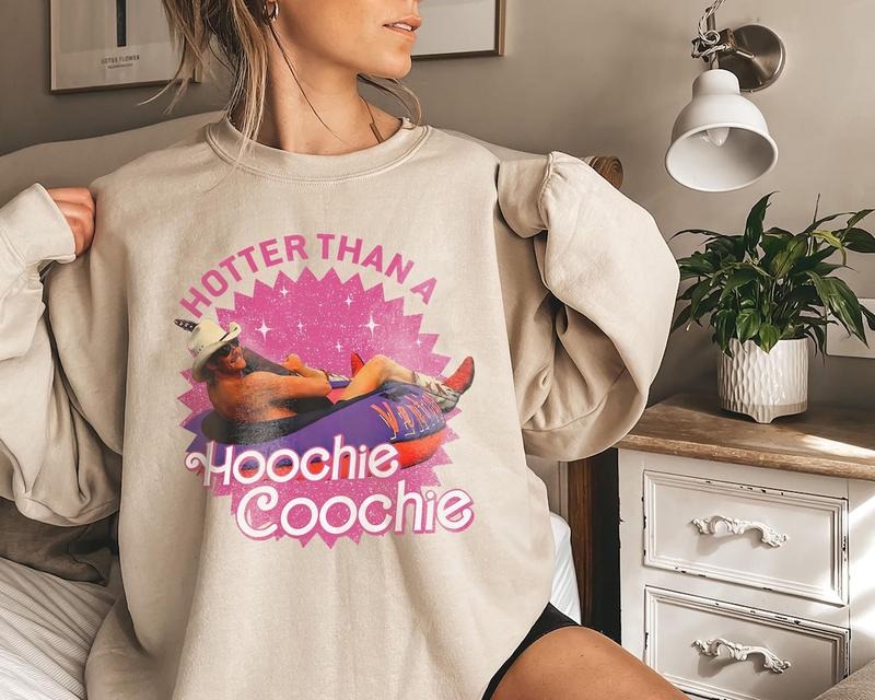 Hotter Than A Hoochie Coochie Sweatshirt, Trendy Country Music Design T-Shirts, Hoodie | WearSparks.com