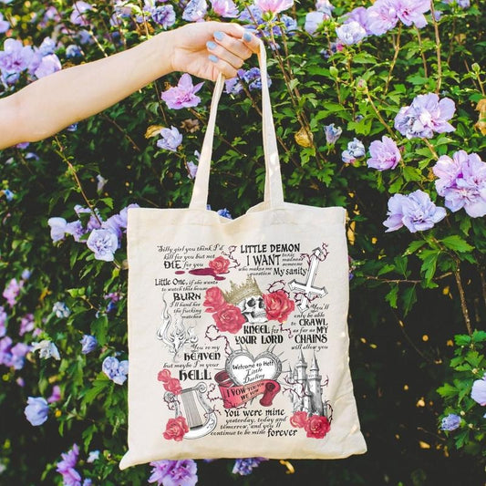 House of Lords Comfort Colors Tote Bag, the Ritual Shantel Tessier Book, the Ritual Book, the Ritual, Dark Romance Book Club Bag