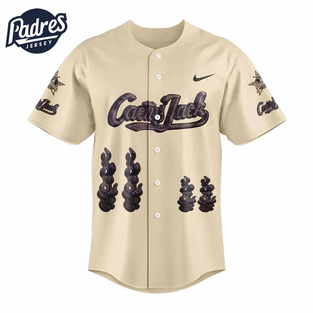 Houston Astros Cactus Jack Foundation Baseball Jersey - Padres Jersey Oasis: Elevate Your Baseball Style Game... (Image 3)