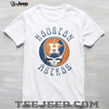 Houston Astros Grateful Dead Steal Your Face Mashup White T Shirt