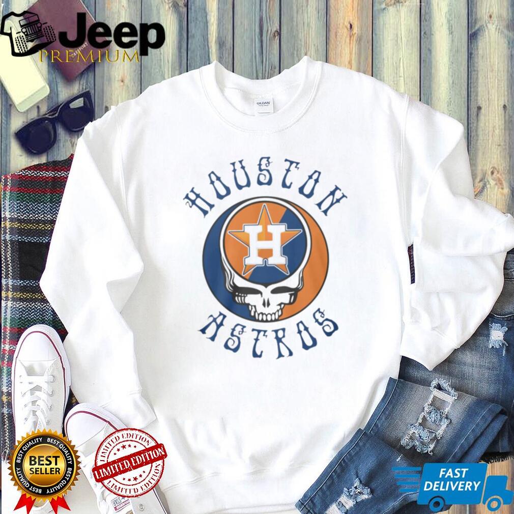 Houston Astros Steal Your Face Grateful Dead Mashup Baseball T Shirt