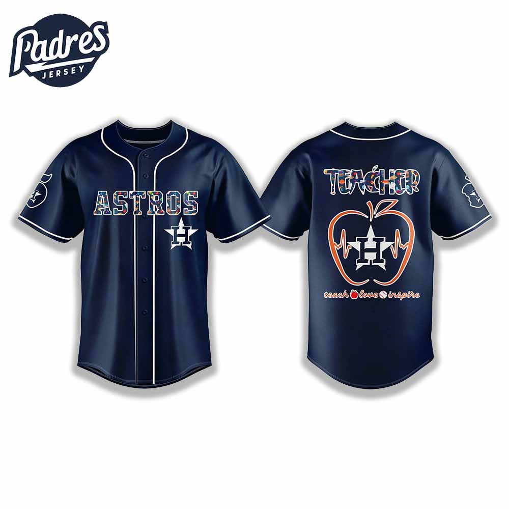 Houston Astros Teacher Night 2025 Baseball Jersey Outfit - Padres Jersey Oasis: Elevate Your Baseball Style... (Image 2)