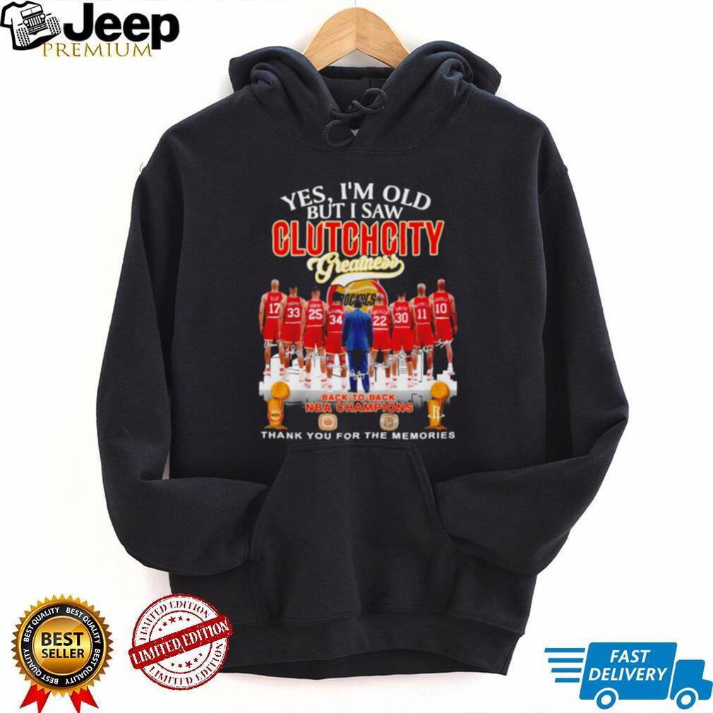 Houston Clutch City Greatness Back To Back NBA Champions T Shirt