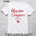 Houston Cougars Football Script Logo Collegiate Athletics T Shirt
