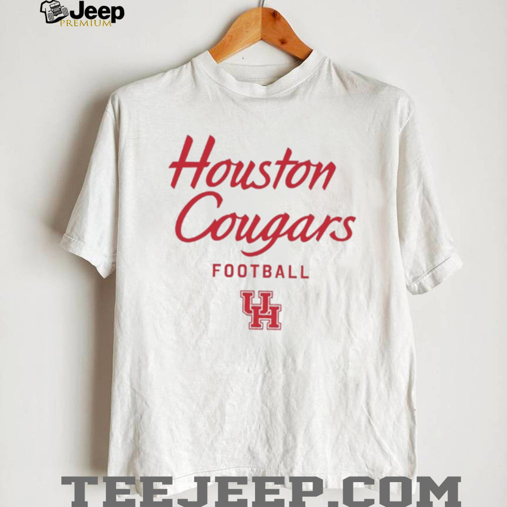 Houston Cougars Football Script Logo Collegiate Athletics T Shirt