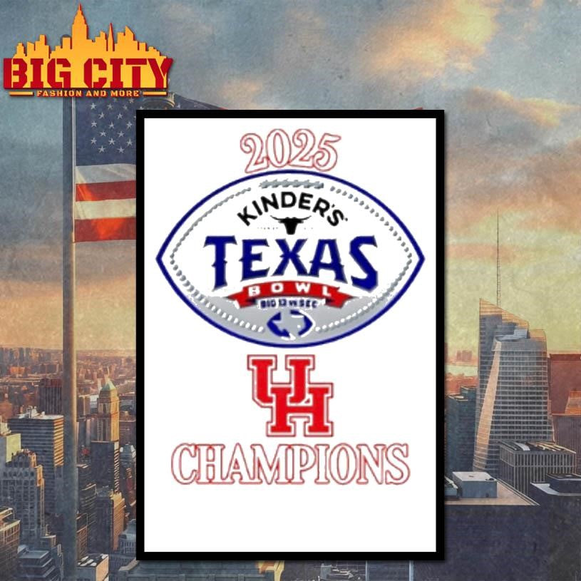 Houston Football 2025 Texas Bowl Champions Classic Shirt