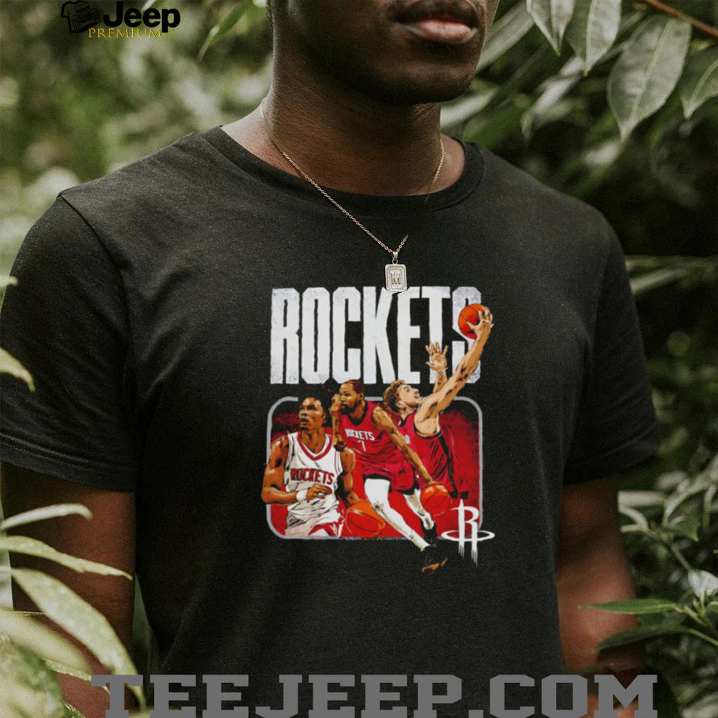 Houston Rockets 2026 NBA Playoffs Trio Vintage Graphic T Shirt Team Spirit Gear