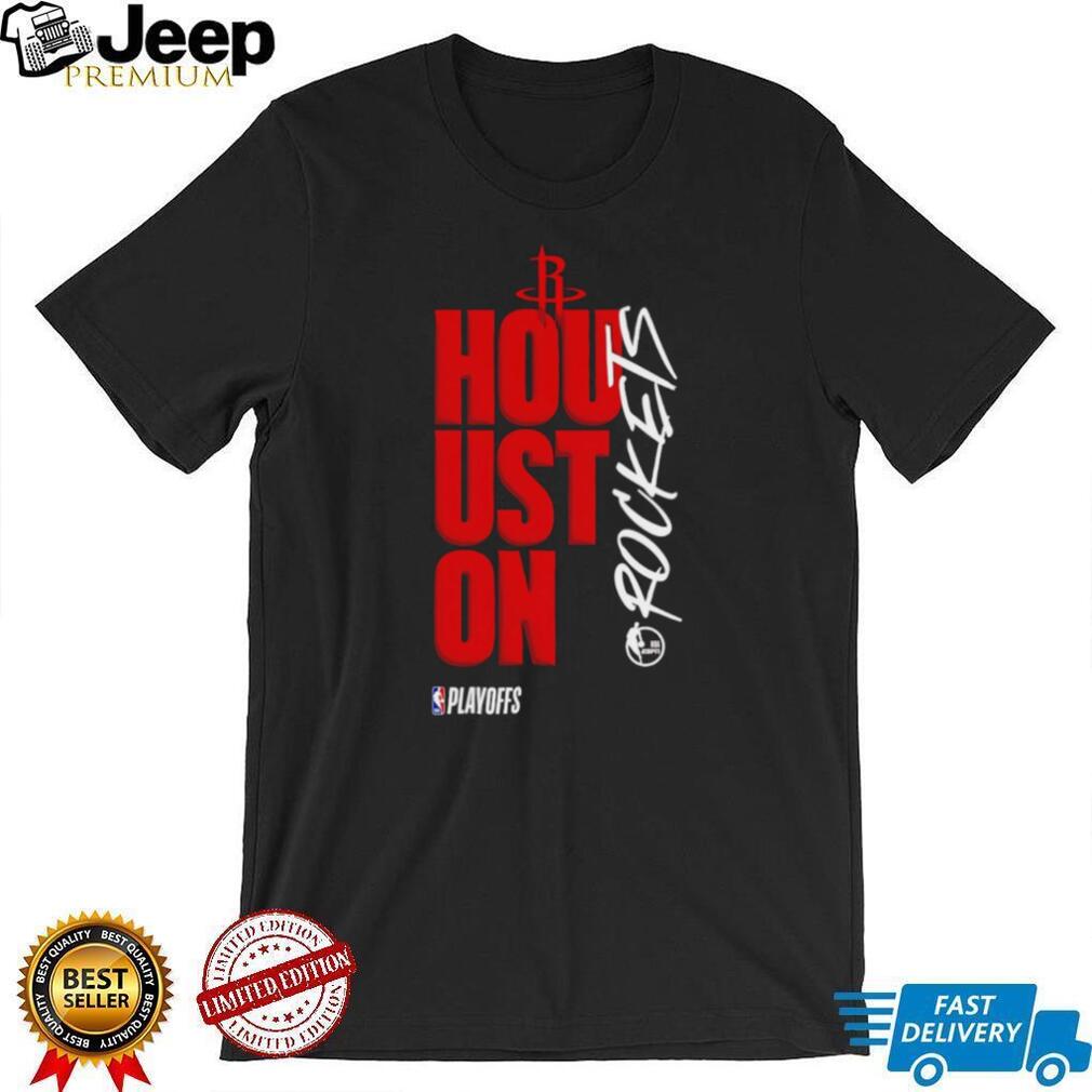 Houston Rockets NBA Playoffs Vertical Team Logo Graphic T Shirt