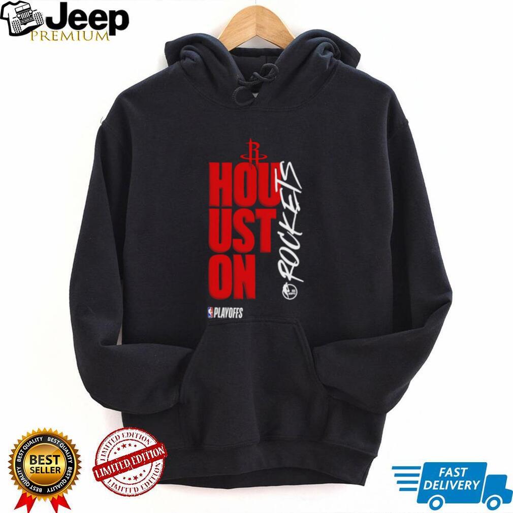Houston Rockets NBA Playoffs Vertical Team Logo Graphic T Shirt