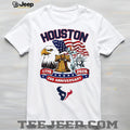 Houston Texans 250th Anniversary 1776 2026 USA Patriotic Custom Jersey T Shirt