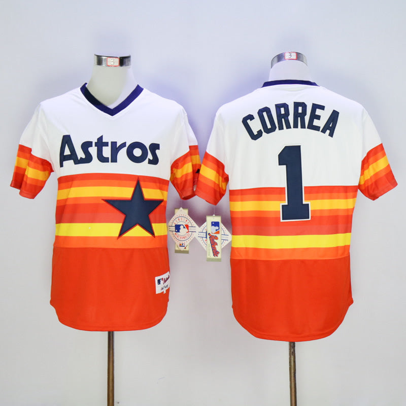Houston Astros #1 Carlos Correa Astros 11980 Inverted