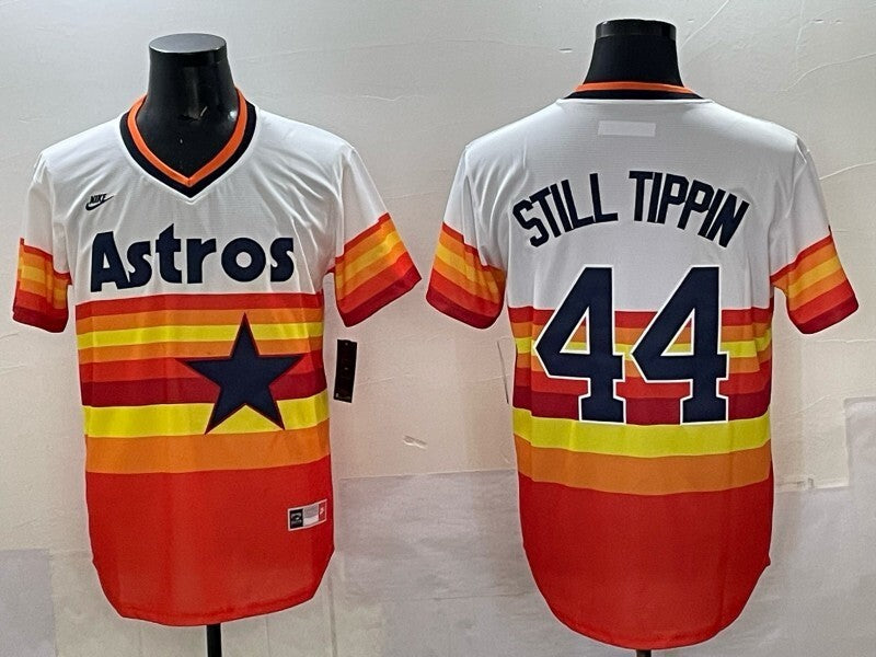 Houston Astros #44 Yordan Alvarez Astros Retro Adult