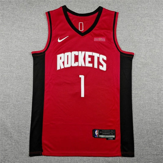 Houston Rockets #1 Amen Thompson Rockets 1 Red Style 2