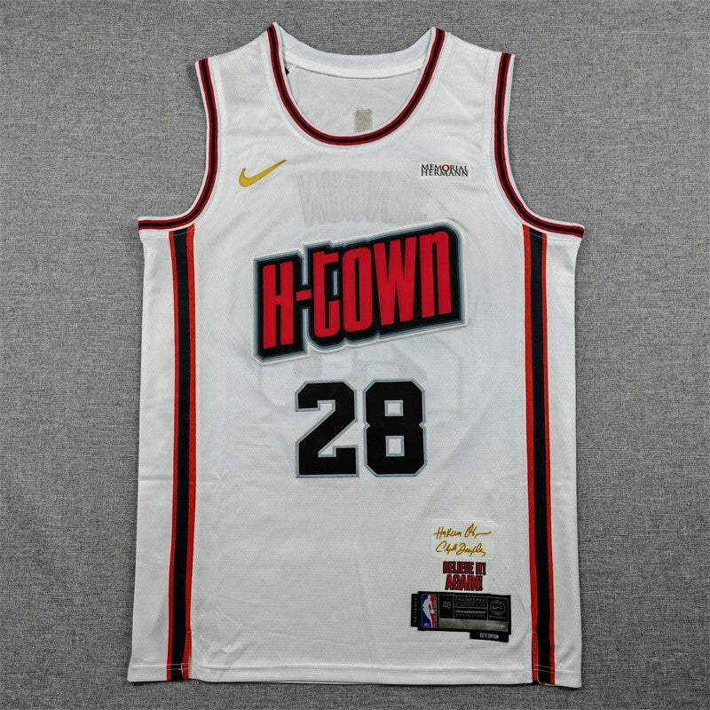 Houston Rockets #28 Alperen Sengun 25 Rockets 28 White City Edition Style 2