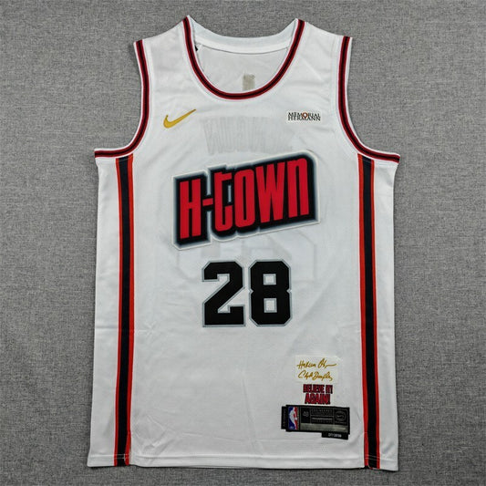 Houston Rockets #28 Alperen Sengun 25 Rockets 28 White City Edition Style 4