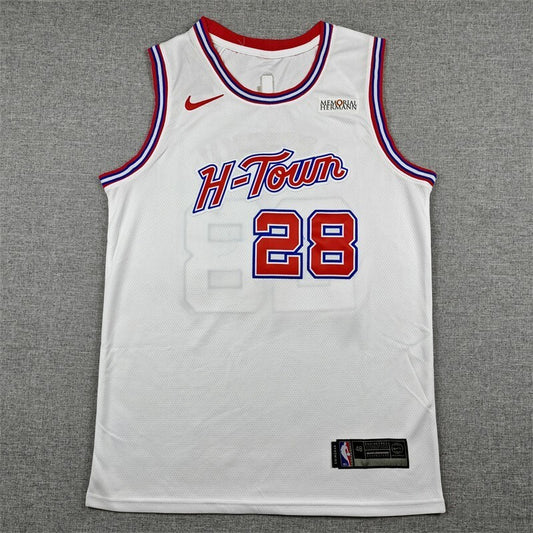 Houston Rockets #28 Alperen Sengun 26 Rockets 28 White City Edition Style 2
