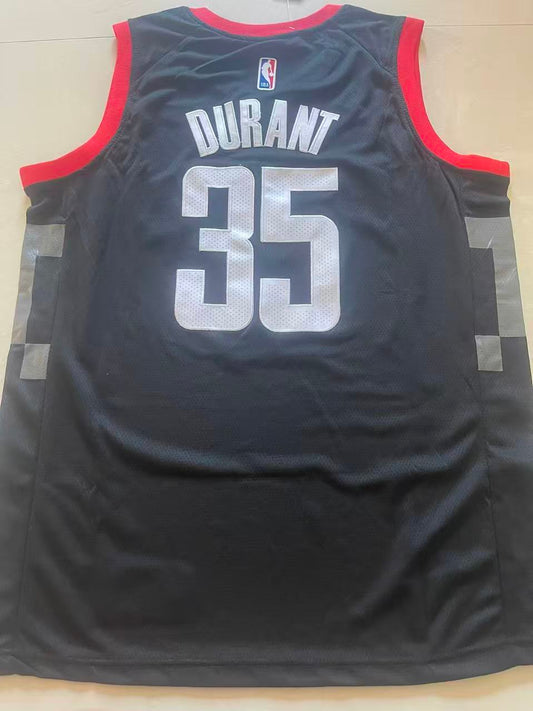 Houston Rockets #35 Kevin Durant Rockets Team 35 # Black Style 1