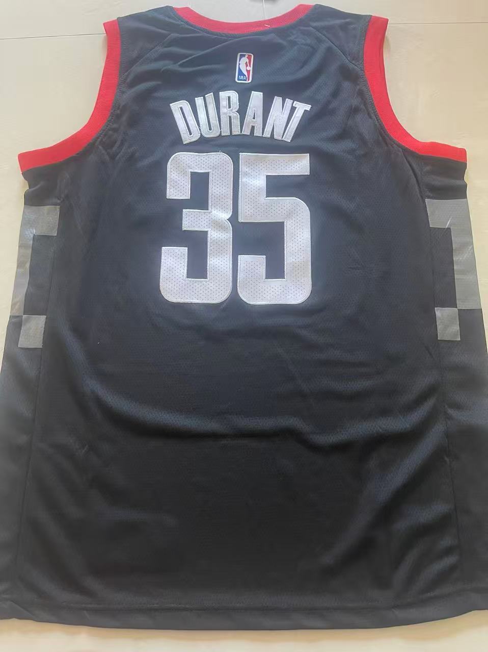 Houston Rockets #35 Kevin Durant Rockets Team 35 # Black Style 3