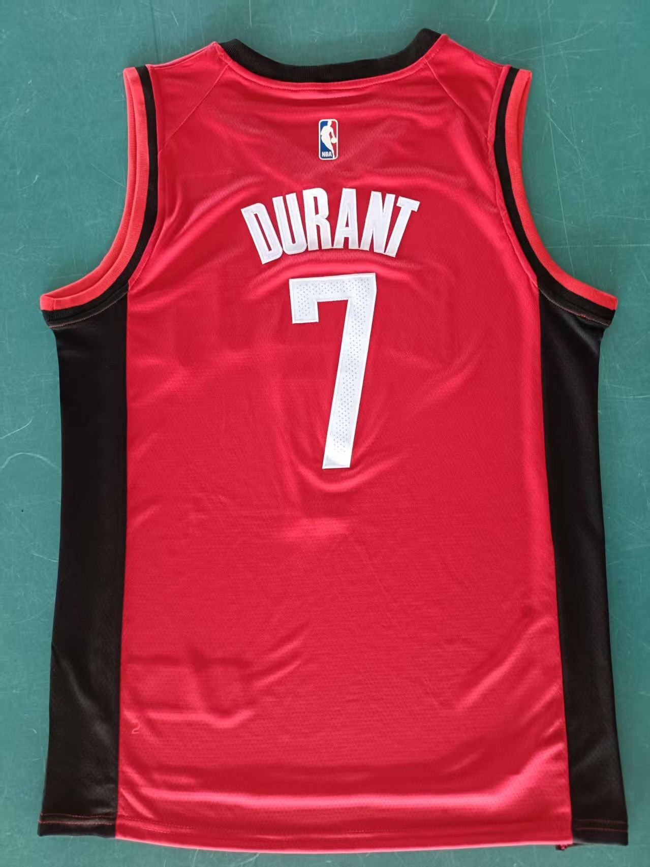 Houston Rockets #7 Kevin Durant Rockets 7 Red Style 2