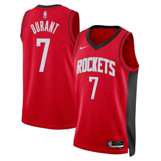 Houston Rockets #7 Kevin Durant Unisex Swingman Player Jersey - Icon Edition - Red