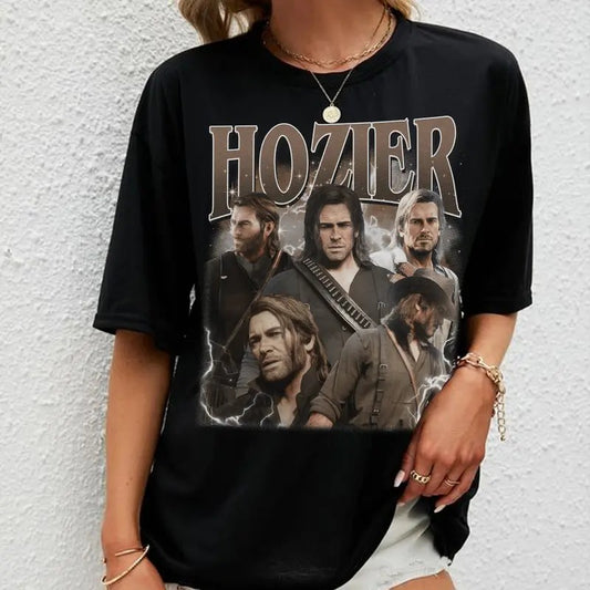 Hozier As Arthur Morgan Vintage T-Shirt, Arthur Morgan Red D*ad Redemption Shirt, Gift For Movies Lovers Casual Clothing Fabric Menswear Sweatshirts