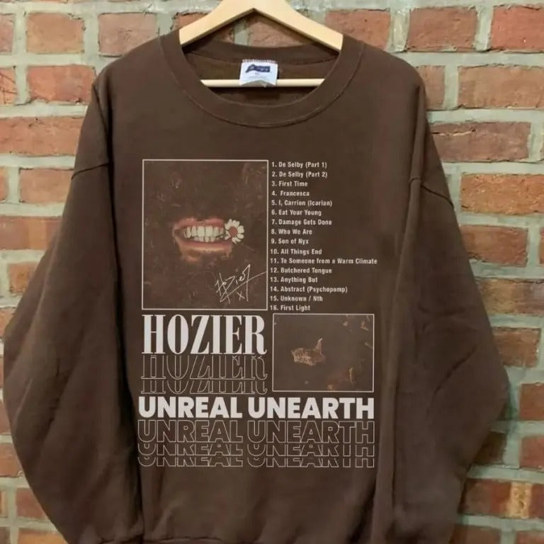 Hozier Shirt, UnReal UnEarth Album Hozier Music T-Shirt Sweatshirt Hoodie