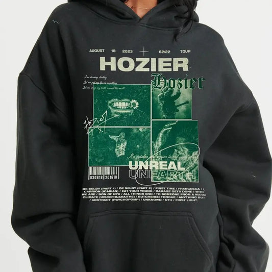 Hozierr Unreall Unearthh Shirt, Indie Rock Hoodie, Tour Concert Outfit, Unisex Sweater Pullover Tee