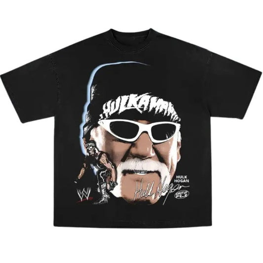 Hulk Hogan Vintage Graphic Tees, Wrestling Tshirt, Wrestler T-Shirt, WWE Shirts, Unisex Wrestling Gift Shirt Menswear Womenswear Streetwear