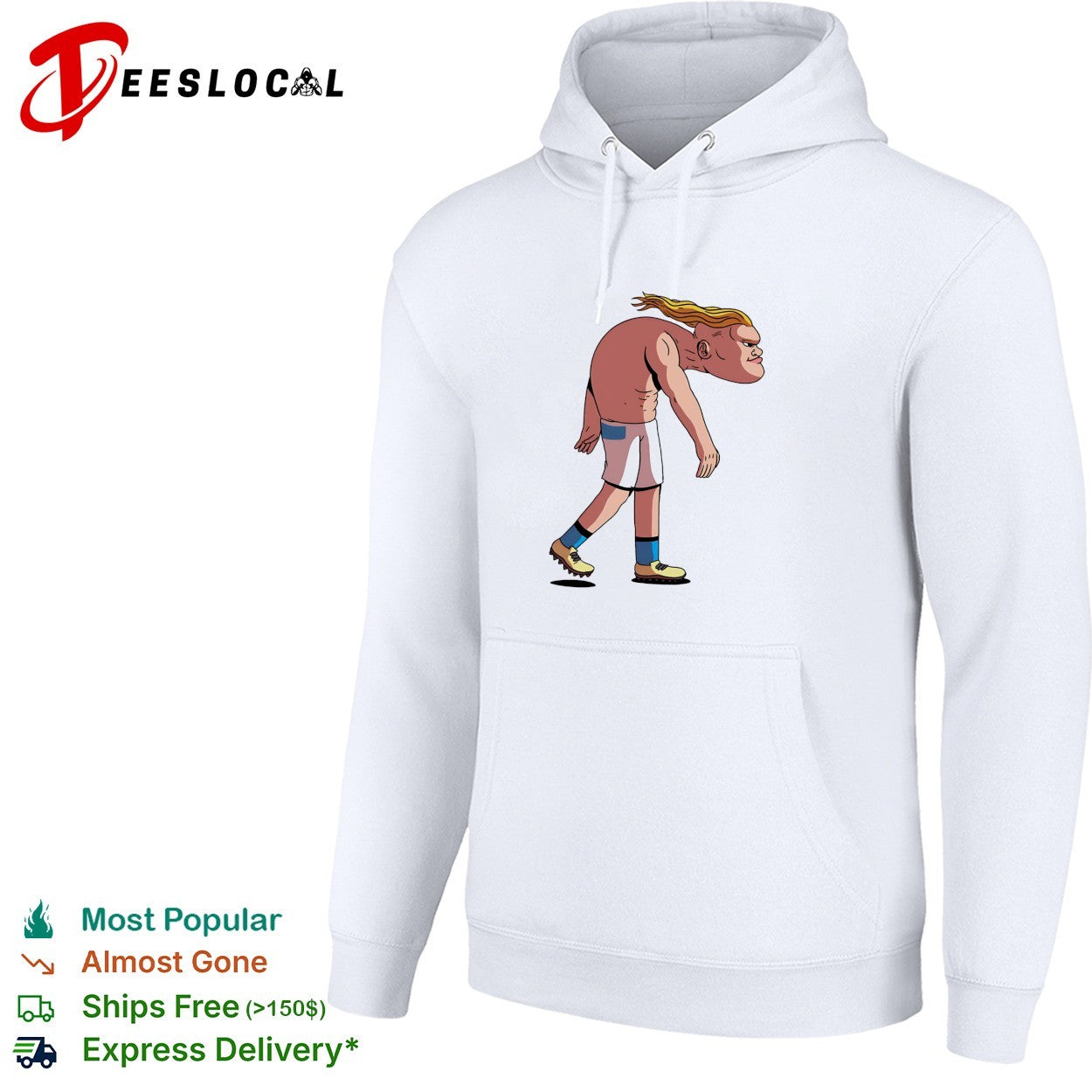 Hunched golfer caricature cartoon shirt