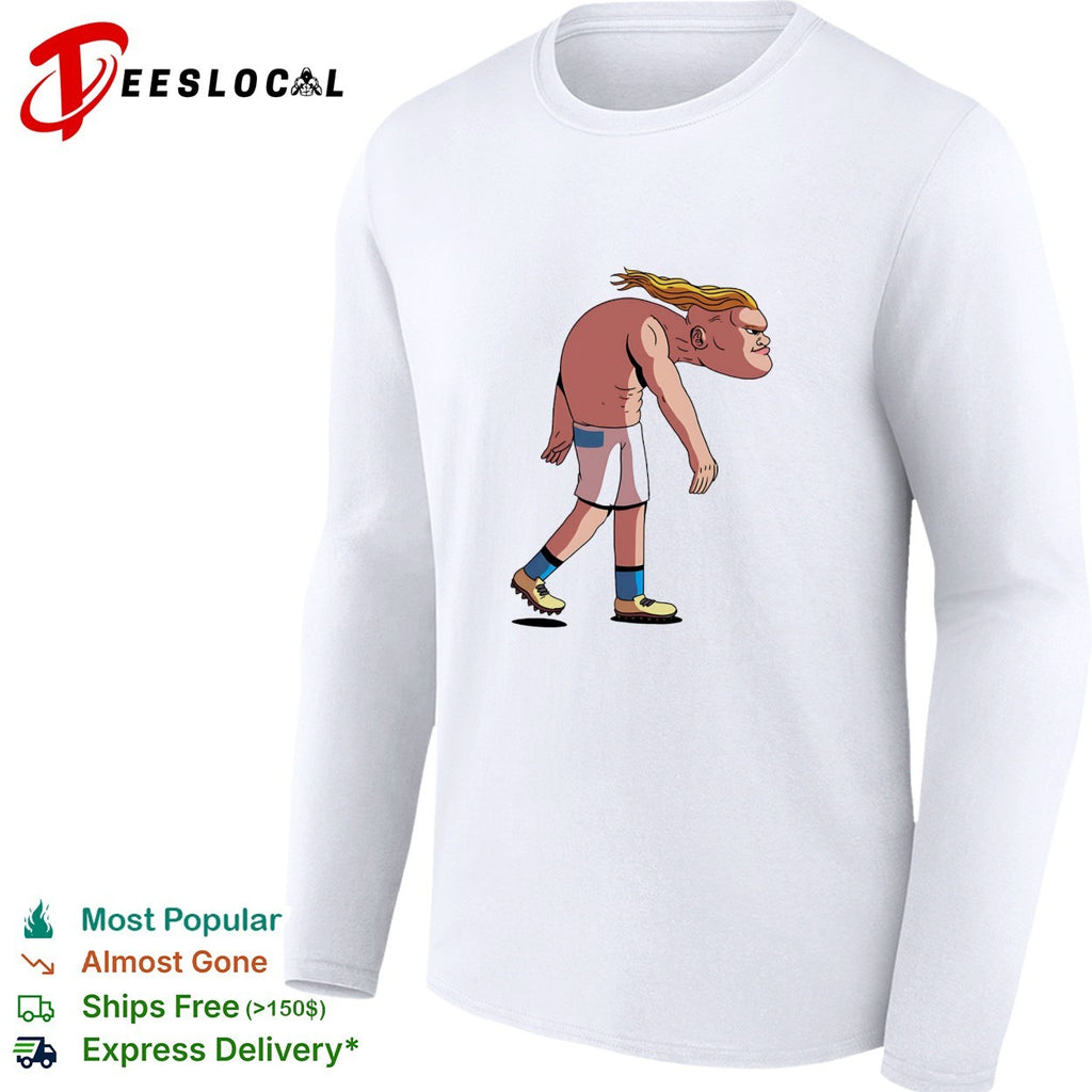 Hunched golfer caricature cartoon shirt