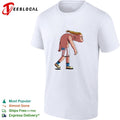 Hunched golfer caricature cartoon shirt