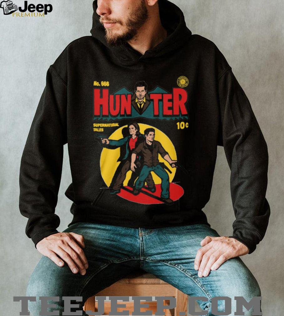 Hunter Supernatural Tales Retro Comic Book Style Winchester Brothers Shirt