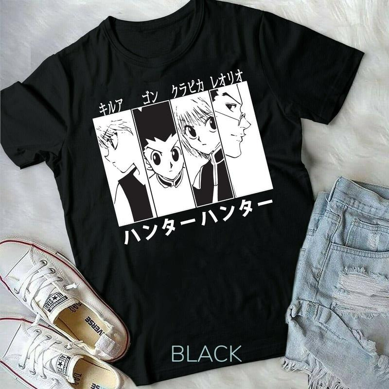 Hunter X Hunter, Gon Killua Leorio ,Kurapika HXH, Anime ,Manga ,Unisex T-Shirt S-4XL