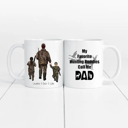 Hunting Coffee Mug Personalized Gift for Him Deer Duck Elk Hunt Travel Mug Dad Birthday Gift