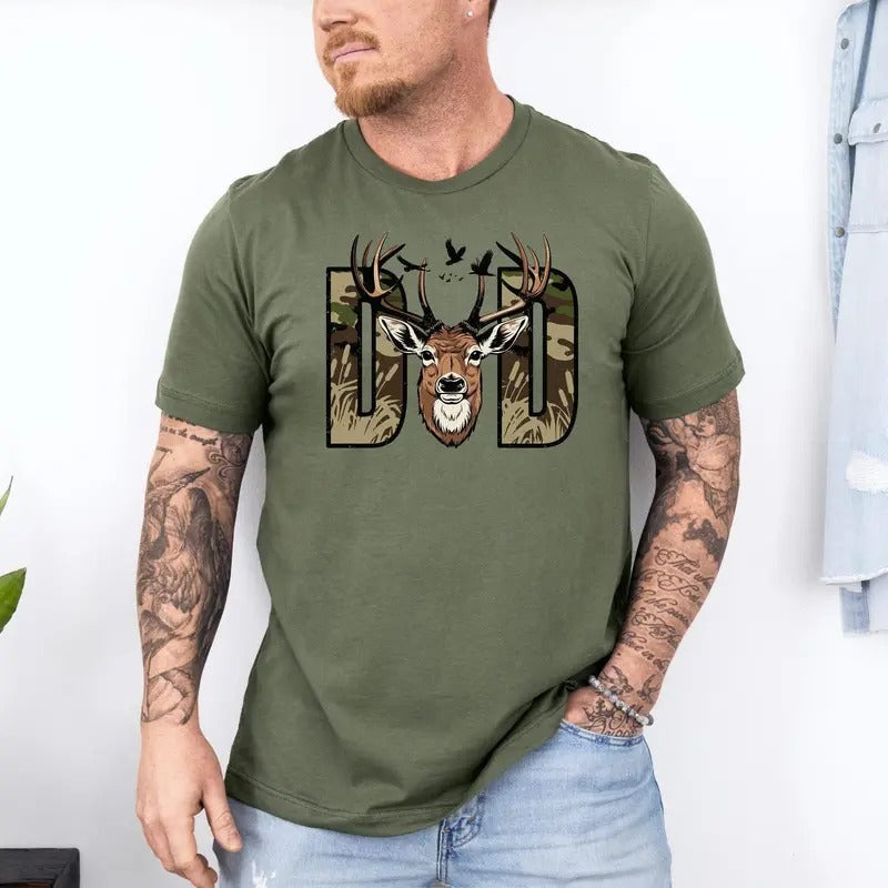 Hunting Dad Shirt, Fathers Day T-Shirt, Hunting Shirt, Deer Hunting Dad, Funny Dad Crewneck, Hunter Lover Tee