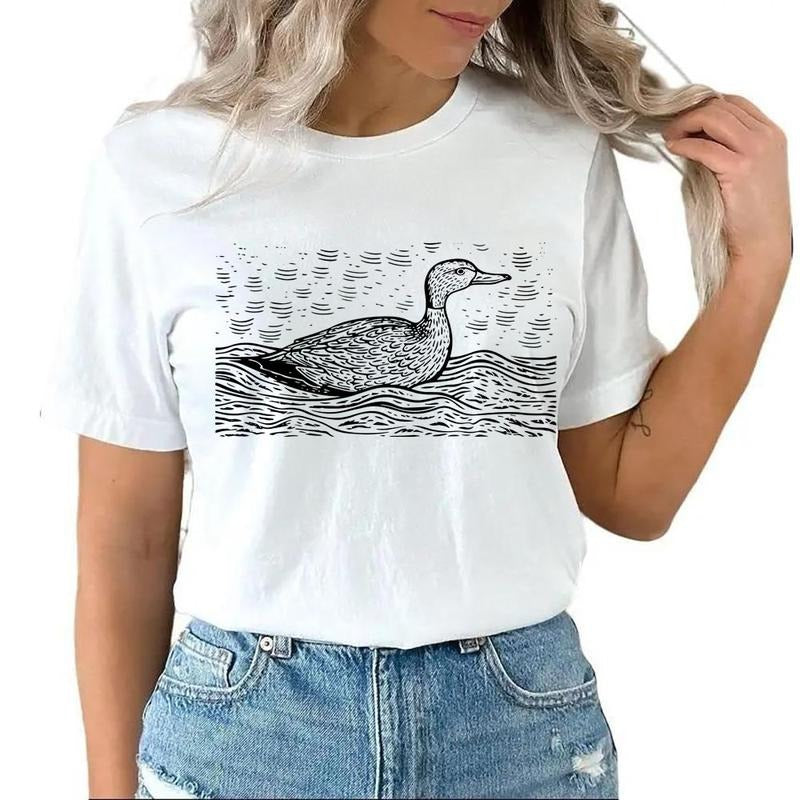 Hunting Season Mallard Duck Hoodie T-shirt Sweatshirt Vintage Gift for Him Cotton Womenswear