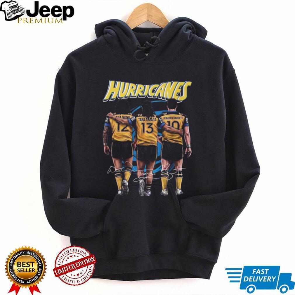 Hurricanes Rugby Stars Ma’a Nonu Tana Umaga Beauden Barrett Signature T Shirt